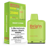 Experience the bold, sweet, and tangy flavour explosion of LEVEL X G2 Snazzy S Storm Boost Drip'n Pods. Enjoy up to 25,000 puffs with 2x boosted flavour modes, adjustable airflow, and eco-friendly design. Compatible with Level X G2 batteries.